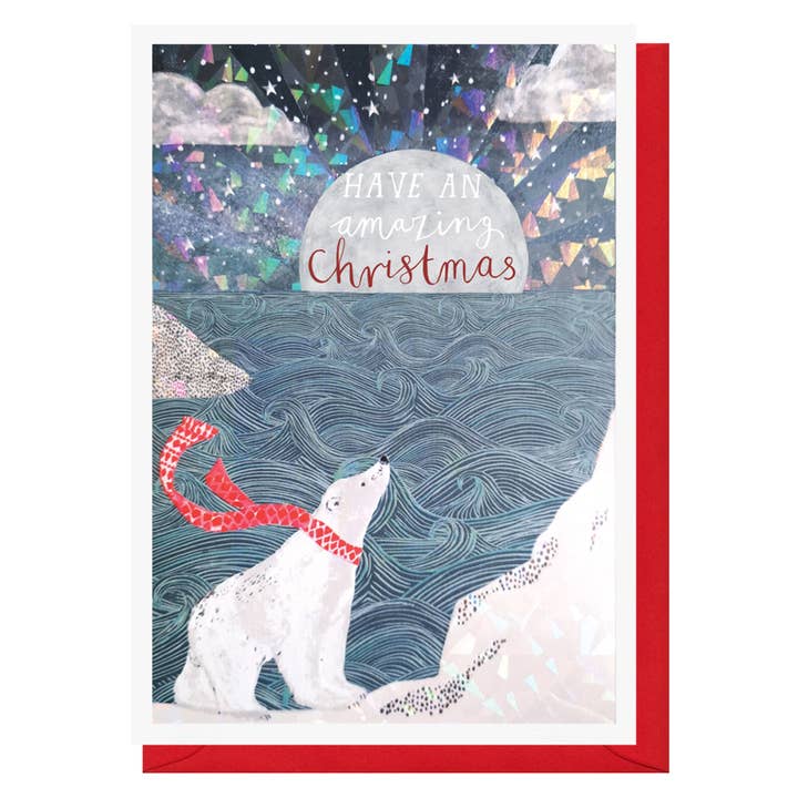 Christmas Bear Card | Holiday Card | Seasonal Cards
for wholesale by Louise Tiler