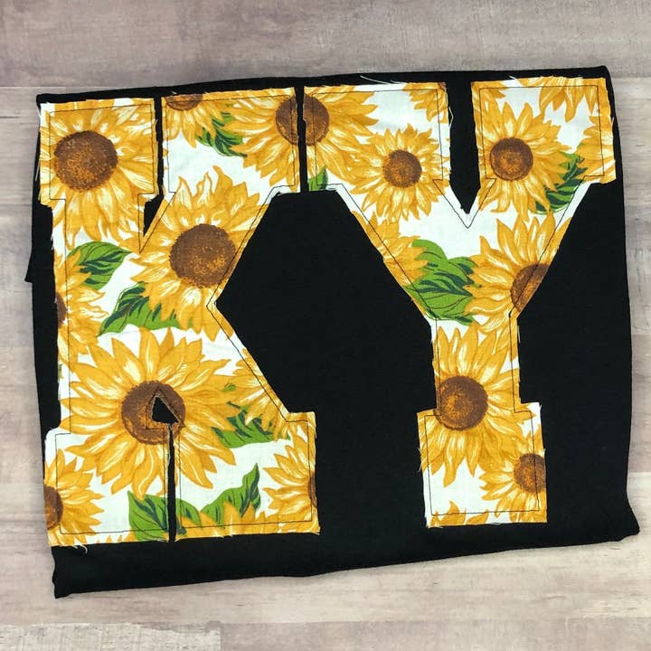 Sunflower Sweatshirt -Any State for wholesale by BLUE MAGNOLIA MONOGRAMS