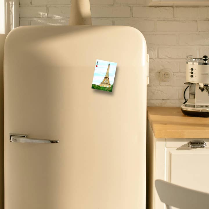 Christina Jenne Art and Design - Vente Aimants - Aimant de réfrigérateur Tour Eiffel Paris - Souvenir de vacances2