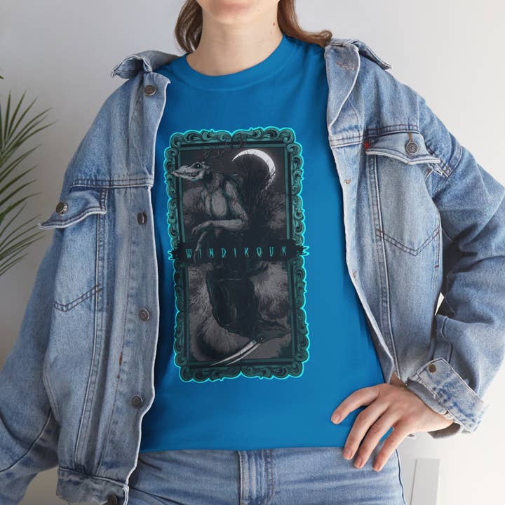 LVB Art - Wholesale T-Shirt (Graphic) - Unisex - As Above So Below Wendigo Unisex Heavy Cotton Tee67