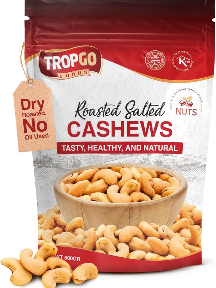Tropgo Roasted Salted Cashew Nuts - 500g for wholesale by TROPGO FOODS