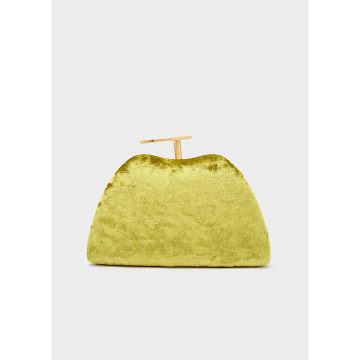 NALI' - Wholesale Clutch Bag - Women's - TILLY CLUTCH W/ MARBLE CLOSURE GREEN - N641