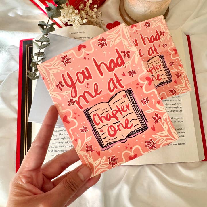 Arts By BooksNMae - Wholesale Love Card - You Had Me At Chapter One Bookish Greeting Card 0