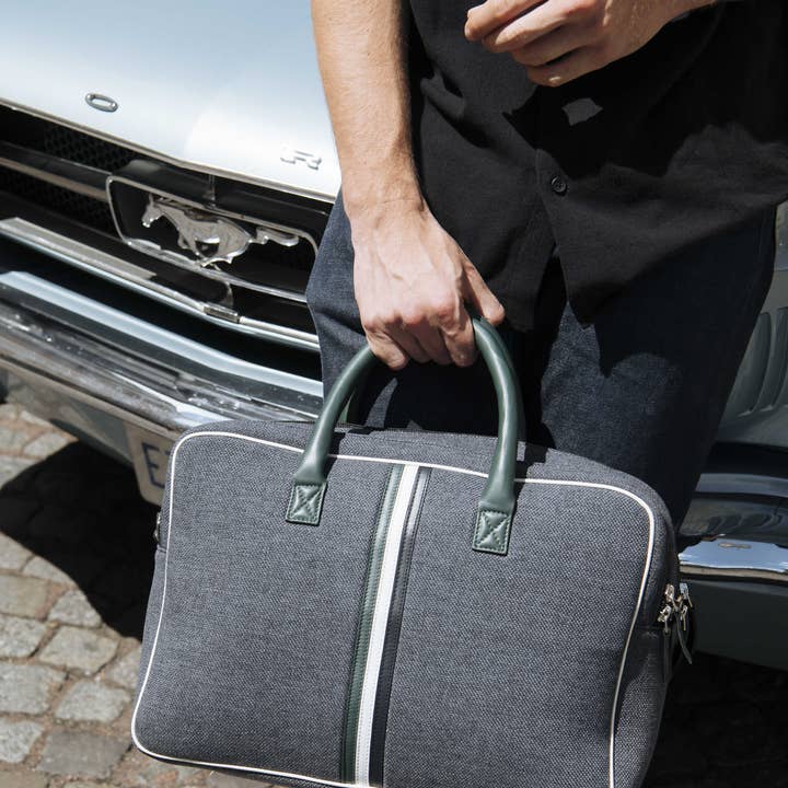 E2R PARIS – wholesale Datorväska - Unisex – Enzo SBB blå miljövänlig 15 tums bärbar väska3