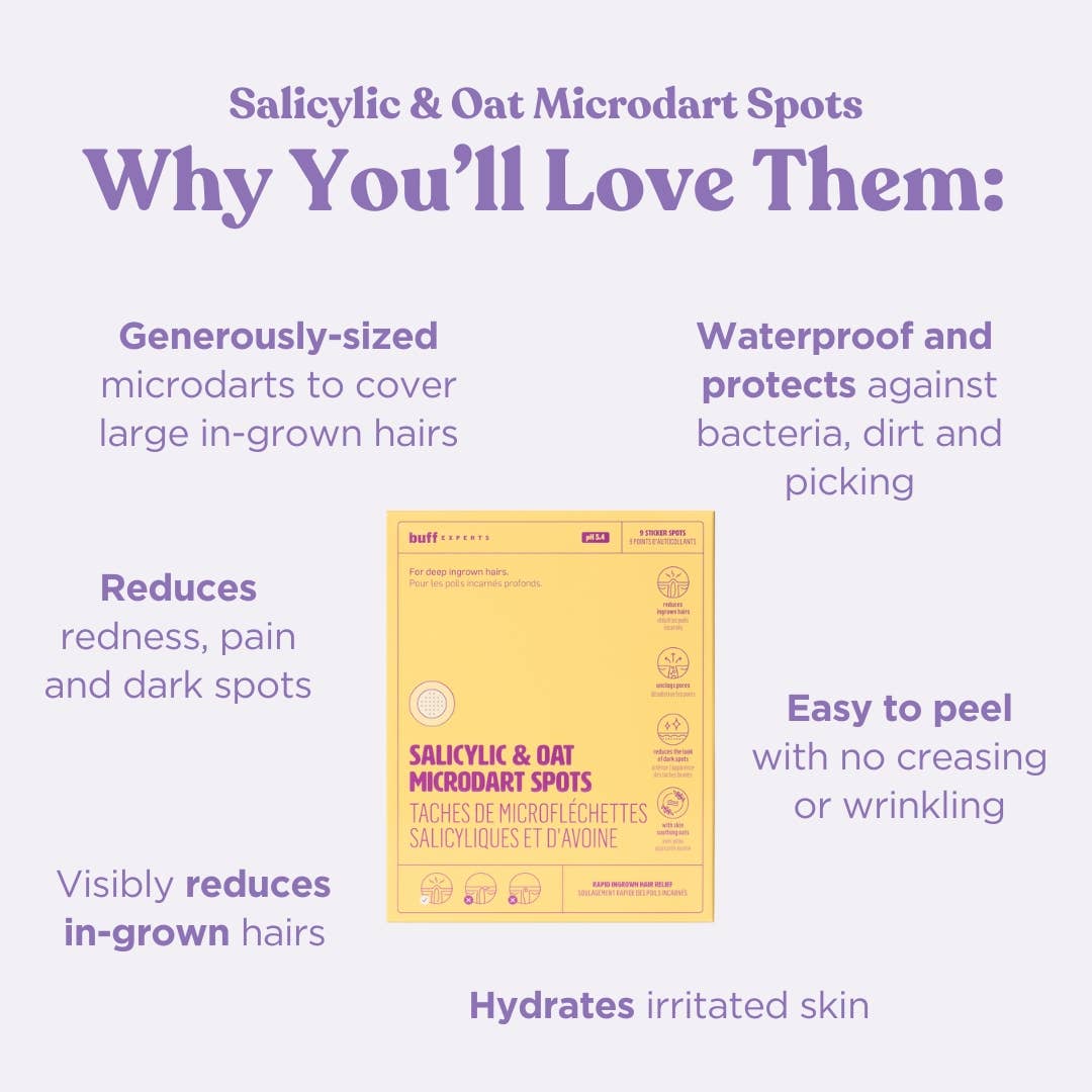 Buff Experts - 🇨🇦 - Wholesale Acne/Hydrocolloid Patch - Salicylic & Oat Microdart Spots - Treats Ingrown Hairs4