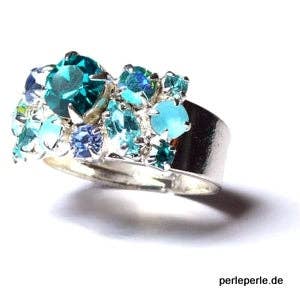 perleperle - Wholesale Multi-Stone Ring - Ring with sparkling Swarovski stones1