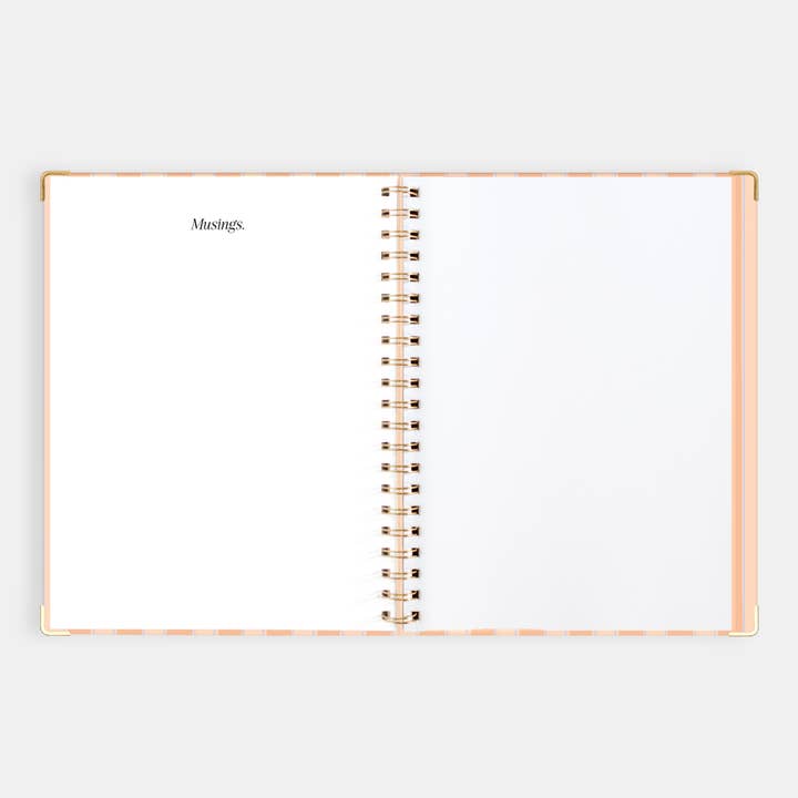 Fox & Fallow - Wholesale Planner - 2026 Coral Stripe A4 Academic Vertical Spiral Planner36