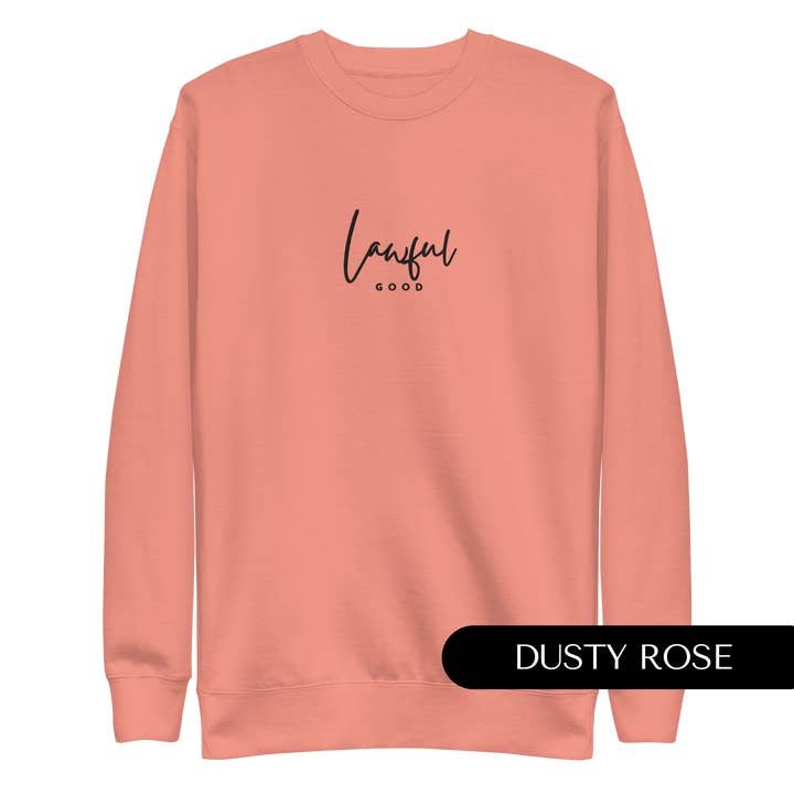 EBONWOOD - Wholesale Sweatshirt - Unisex - Lawful Good Embroidered Dungeons and Dragons Crew Neck Sweatshirt9