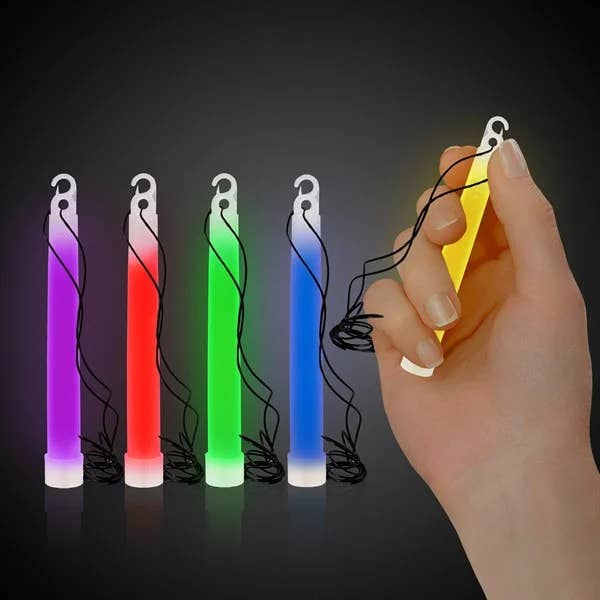 Windy City Novelties - Wholesale Light-Up Toy - Kids & Baby - Assorted 10-packs of 4" Glow Sticks 24-unit display