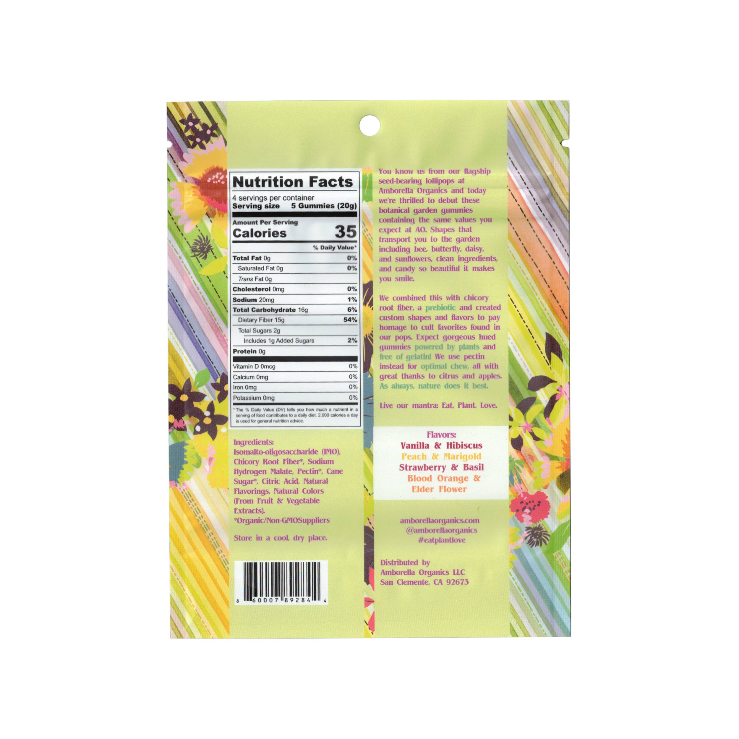 Amborella Organics - Wholesale Gummy - Garden Gummies: Sour (2g Sugar, Vegan) 2