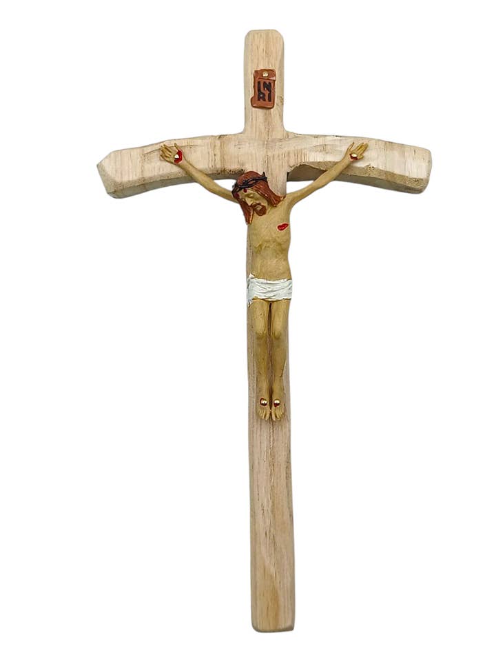 Croix en bois style Val Gardena cm. 24 pour la vente par Costa Articoli Religiosi