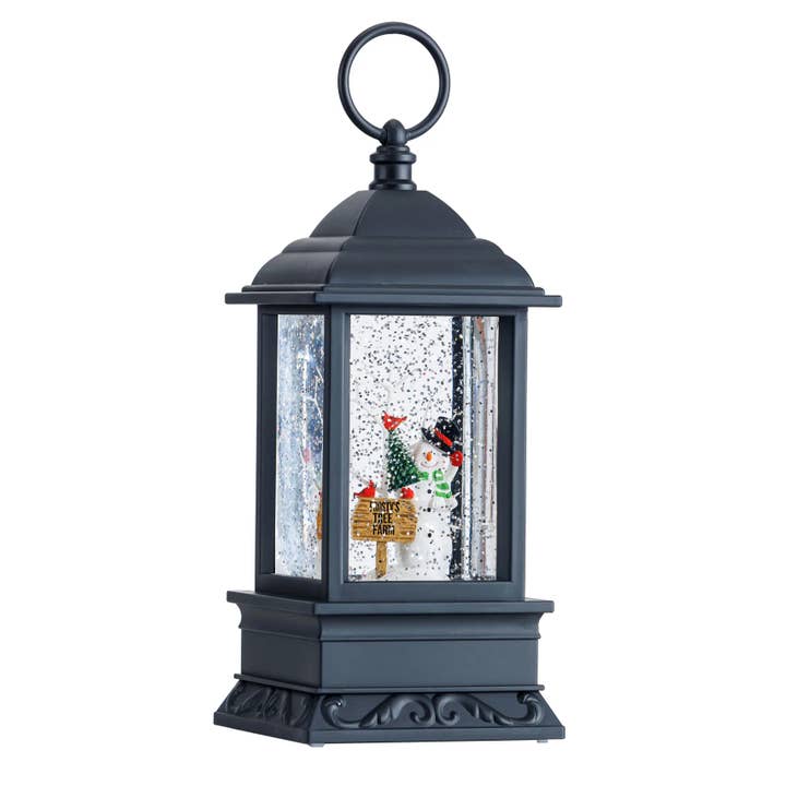 Second Nature by Hand - Wholesale Desk Globe - 8.75" H LED Snowman Plastic Water Lantern2