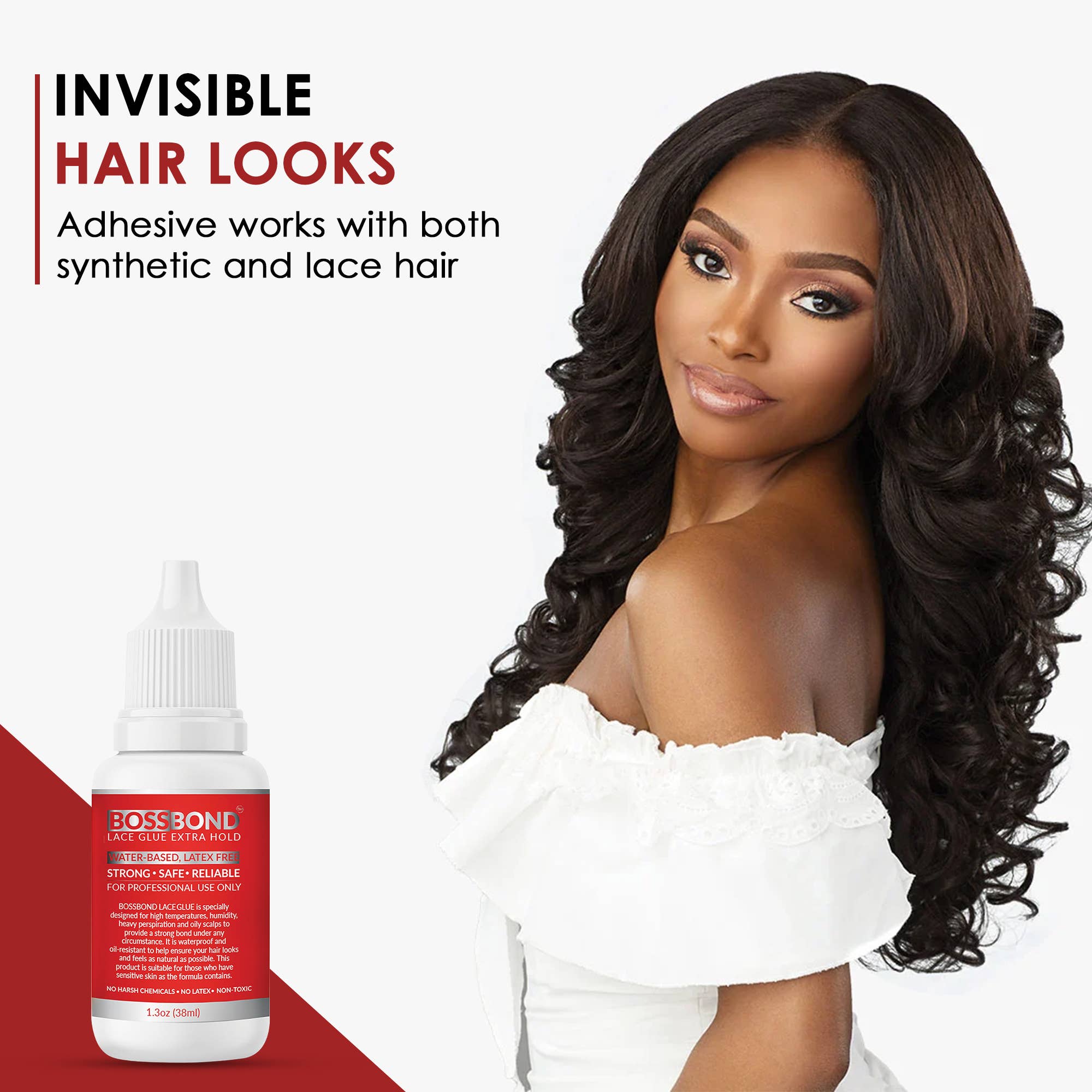 UB BRANDS INC - Wholesale Hair Styling Gel/Mousse - BossBond Lace Glue Extra & Xtreme Hold 1.3oz (2 Pack) – Stro3