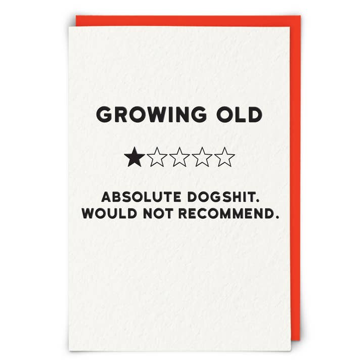 Old Star lykønskningskort for engroshandel hos Redback Cards UK