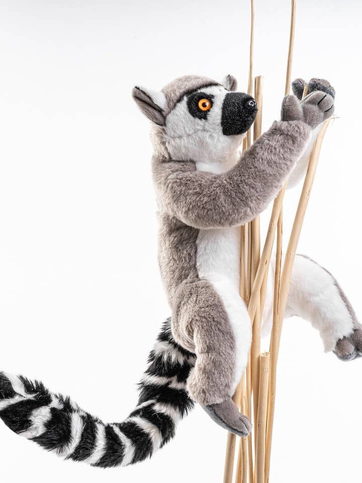 Katta-Lemur (with Velcro) - cuddly/plush toy for wholesale by Uni Toys