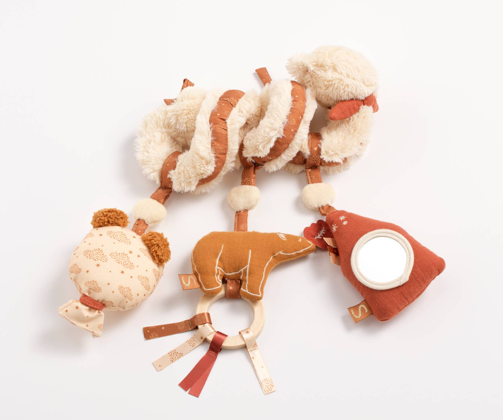 Sauthon - Wholesale Stuffed/Plush Toy - Kids & Baby - Beige teddy bear activity spiral - ORSINO