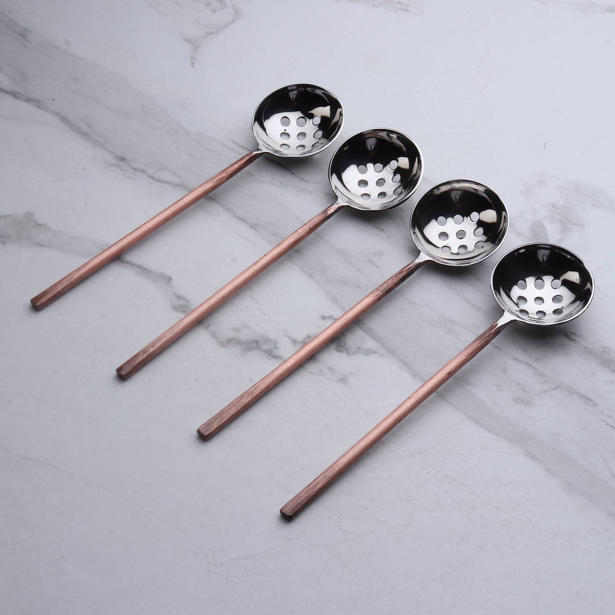 INOX artisans - Vente Cuillères à soupe - INOX Sundance Ensemble de 4 Cuillères à Olives1