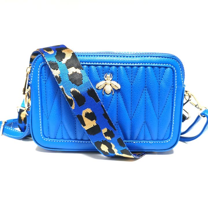 Superbia - Wholesale Crossbody bag – Women's - Double Zipper Quilted Bee Camera Bag Cross Body Bag-2 Straps7