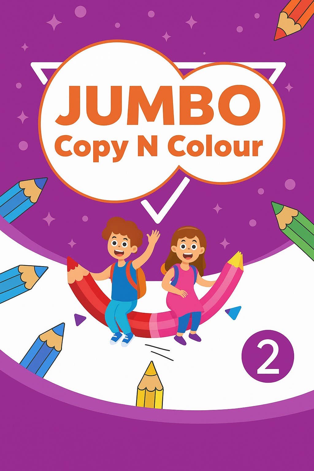 Busy Bird Books - Wholesale Colouring and activity book – kids and baby - Jumbo Copy N Color | Guided Coloring with References1