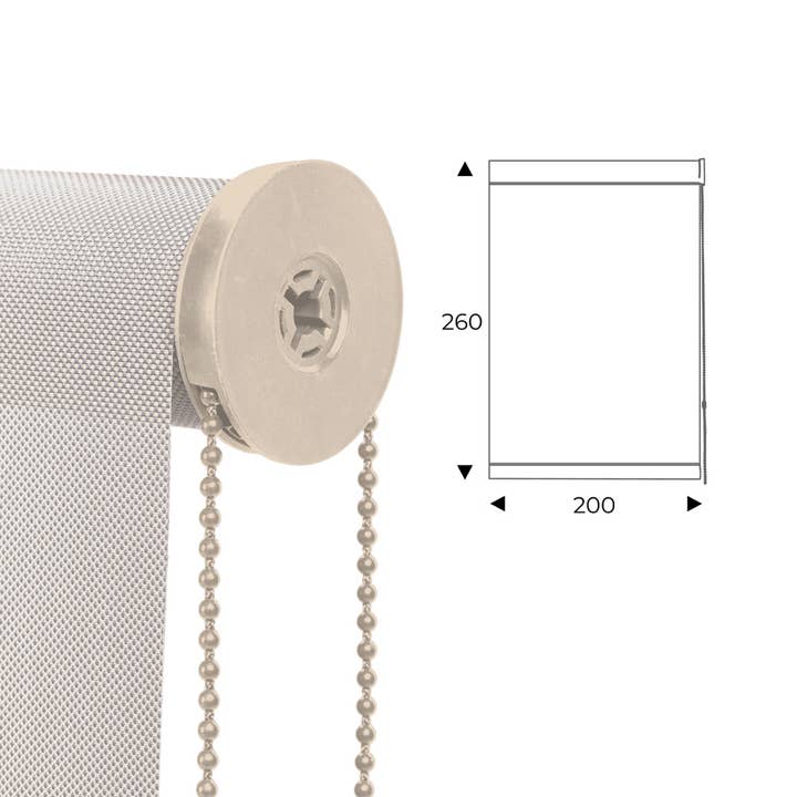 cortina enrollable 200cm blanco para venta al por mayor de Rocada Spain