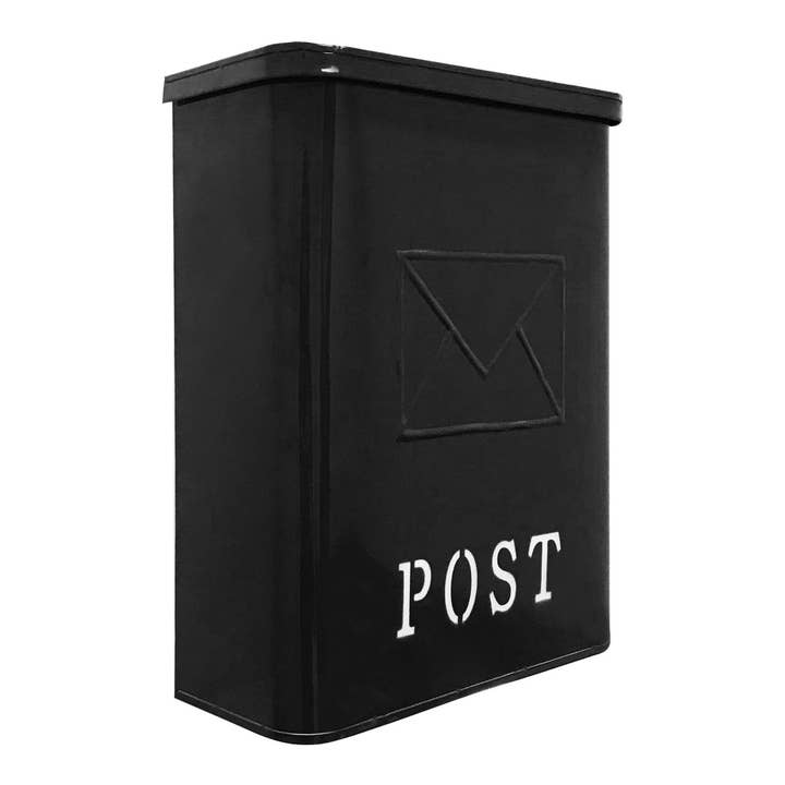 Serena Galvanized POST Mailbox (UH-1002BLK) for wholesale by NACH