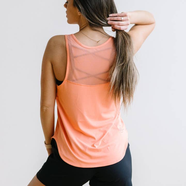 Breathe Tank - Coral for wholesale by Maven Thread