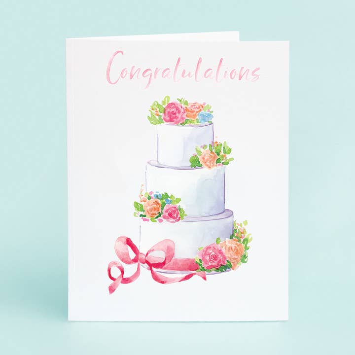 Wedding Cake "Congrats" for wholesale by Taylor Paladino