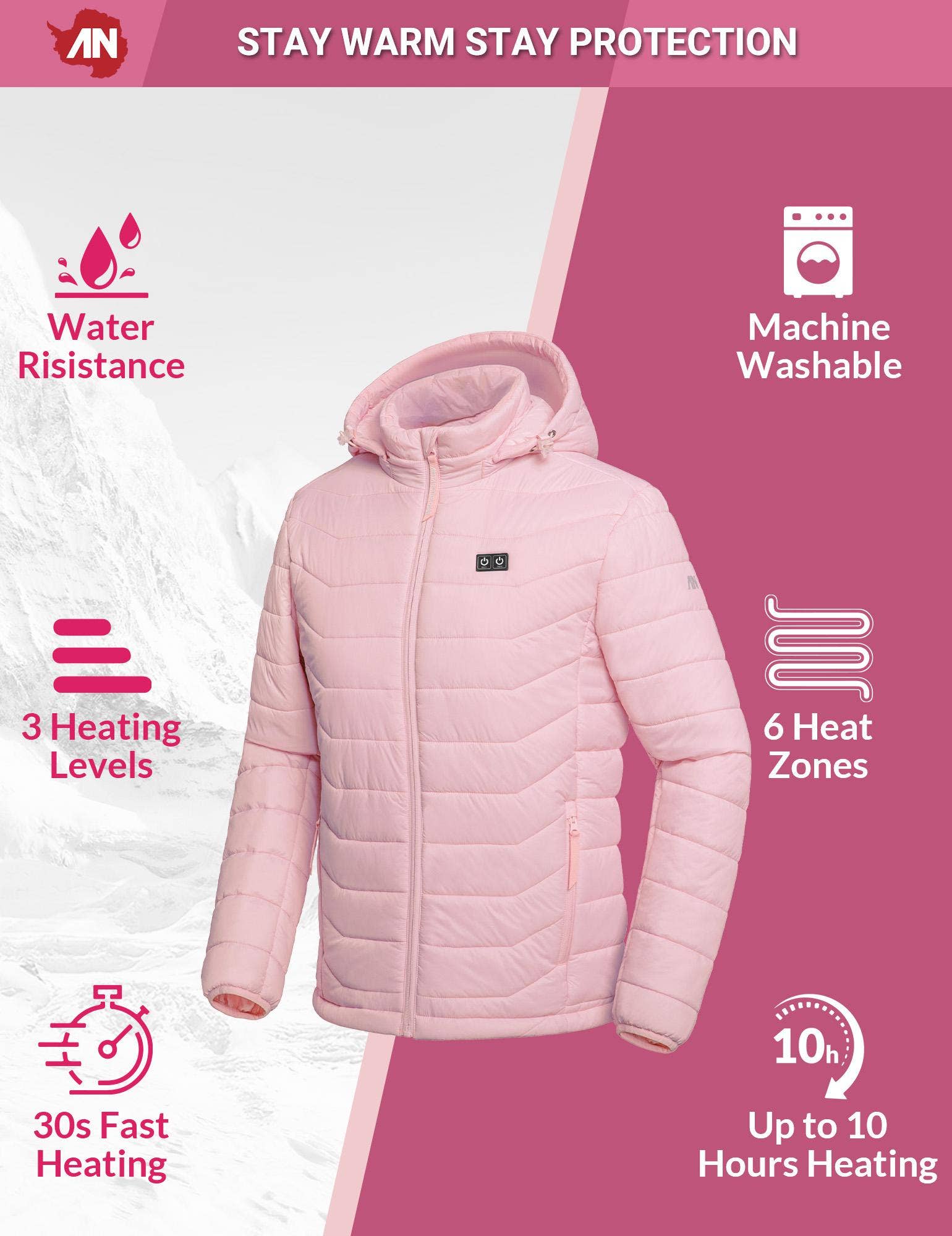 Antarctica Outdoors - Wholesale Jacket - Men's - ANTARCTICA GEAR Heated Jacket Lightweight Heating Jackets For Men & Women48