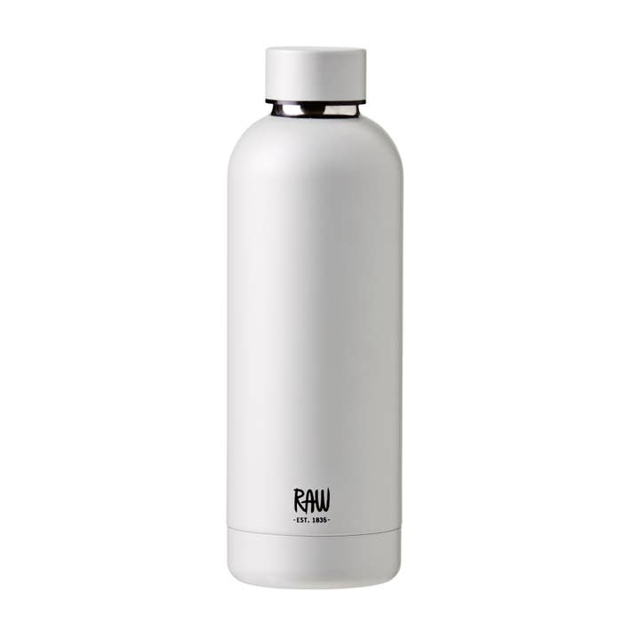 Raw To Go - Thermoflasche Metallic Silber aus Edelstahl 0,5 l für den Großhandel von Aida A/S