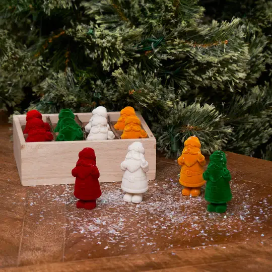 C&F Home - Wholesale Christmas Decoration - Christmas Flocked Santa In Box Set 121