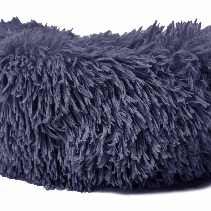 NHP International - Wholesale Pet Bed - Cat/Dog - Pet products - Dark blue fluffy donut dog baskets size XS4