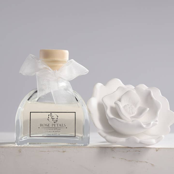 Pretty Valley Home – Großhandel Reed-Diffusor – Neu (2025) - 6,8 Oz Diffusor-Sets Sunshine Gifts - Rosenblätter4