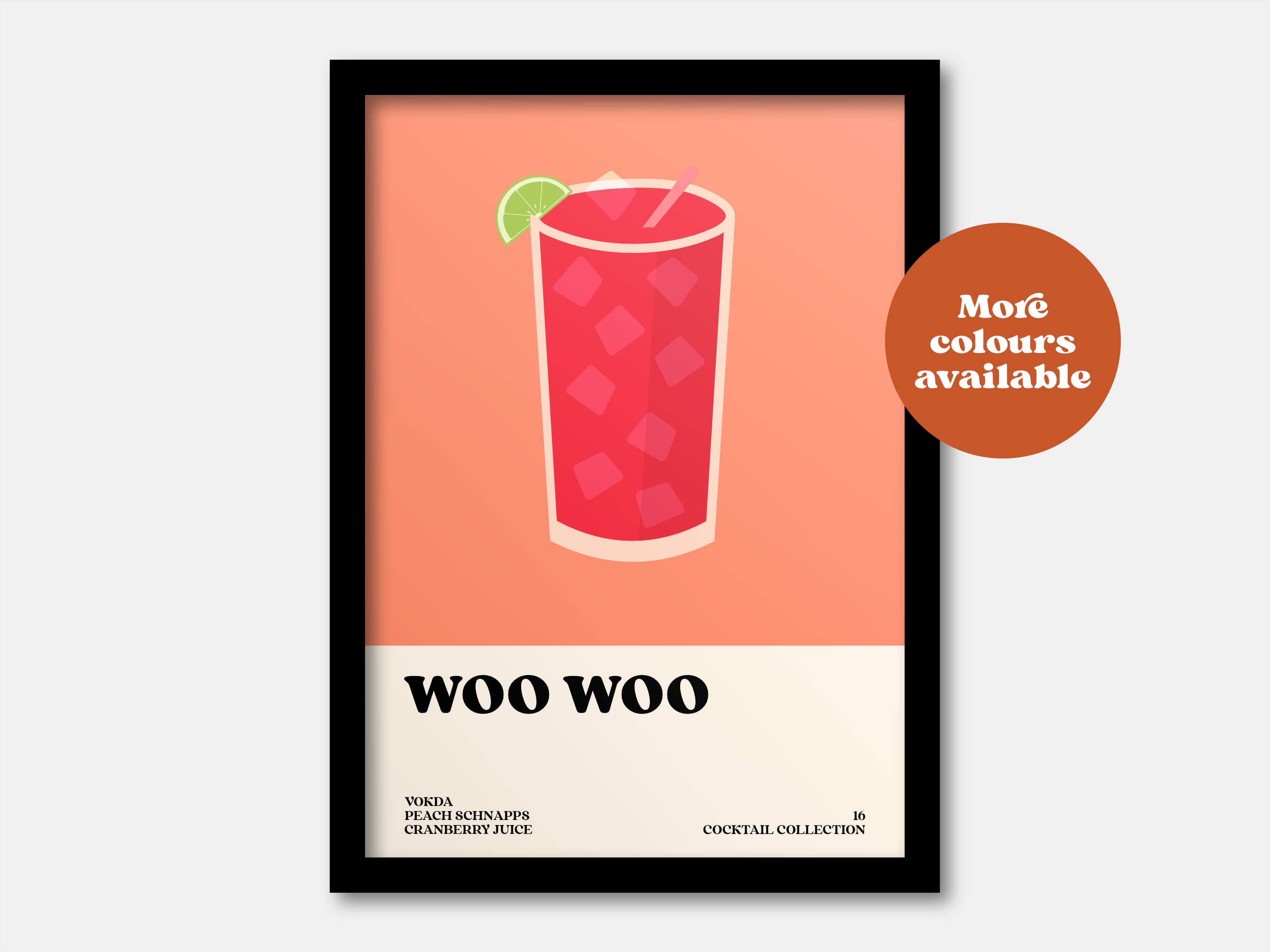 Lauren Beth Designs – wholesale Art print – Woo Woo Cocktail Print6