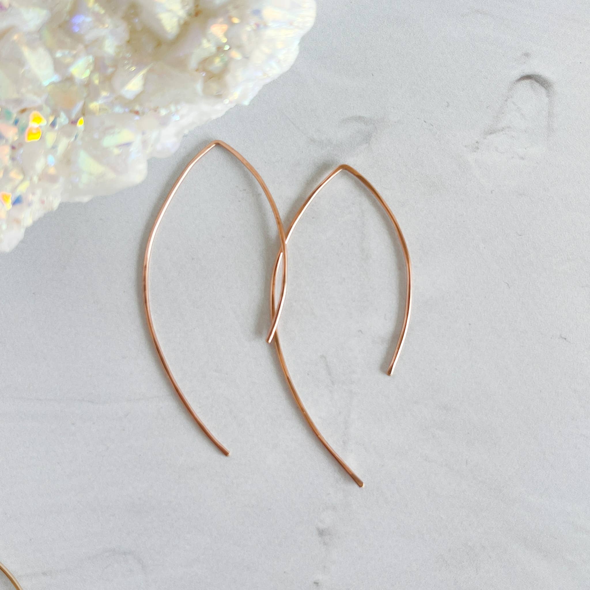 Red Giraffe Designs - Wholesale Dangle Earrings - Minimalist Asymmetric Wire Arch Earrings2