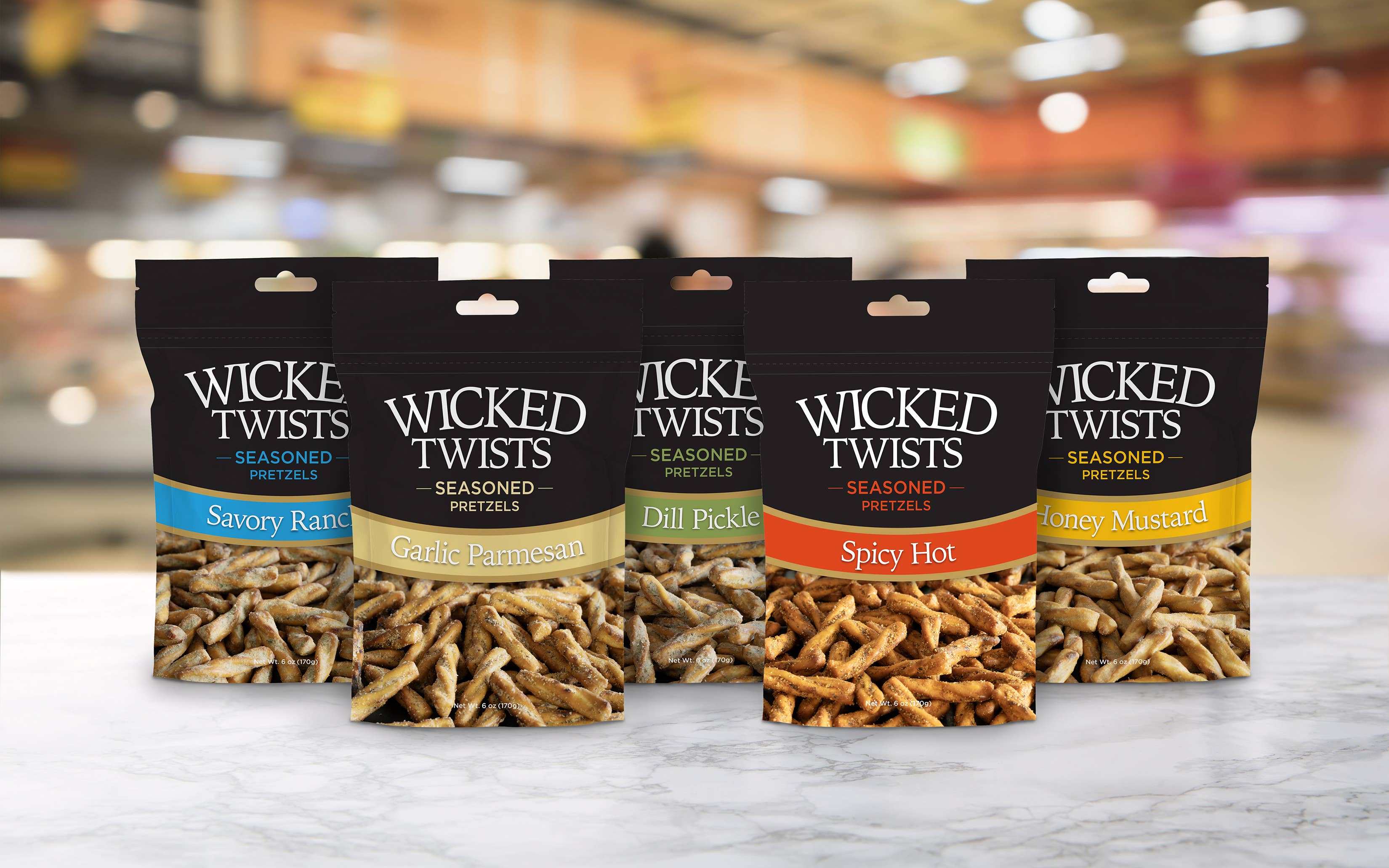 Moonlight Mixes - Wholesale Pretzels - Wicked Twist Honey Mustard 5.5oz4