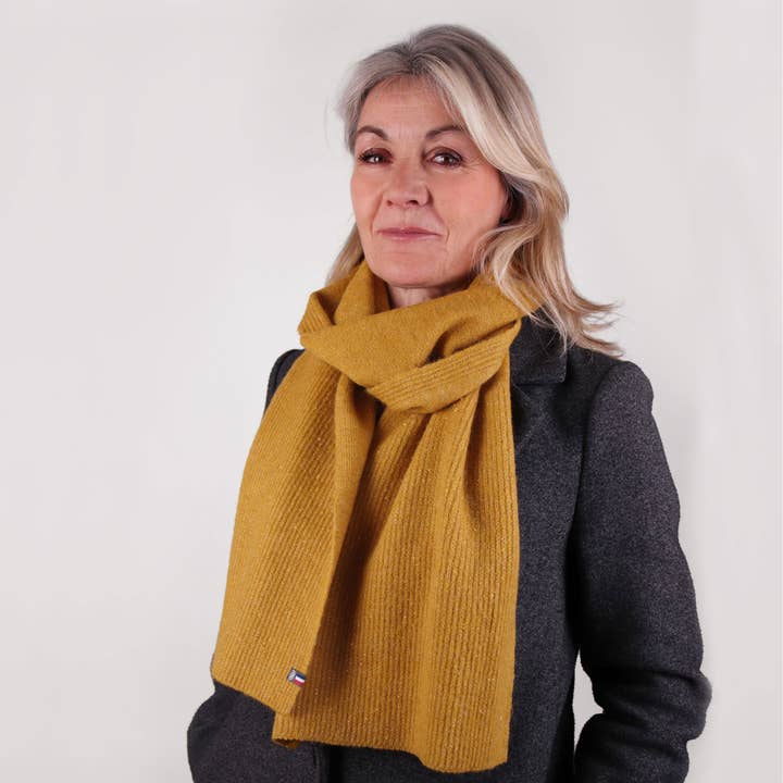 NOEMIE - Glitter scarf with ribs for wholesale by MAISON BONNEFOY