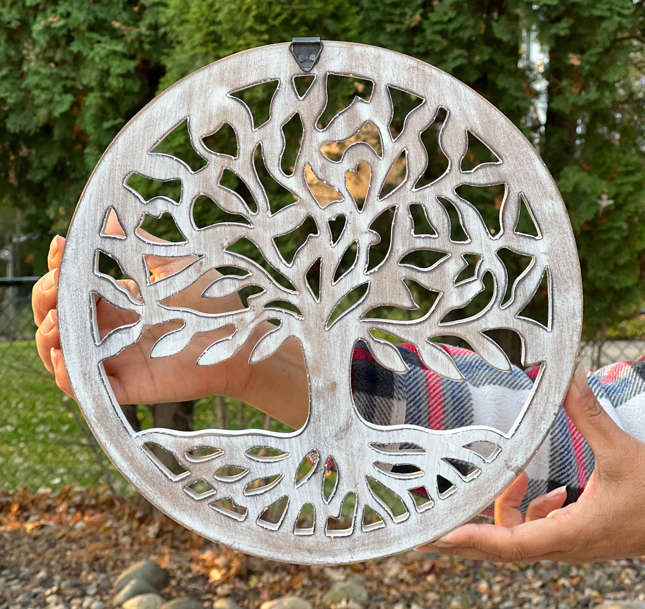 Lungta Imports - Wholesale Wall Accent - Handcrafted Wooden Tree of Life Wall Decor Hanging Art17