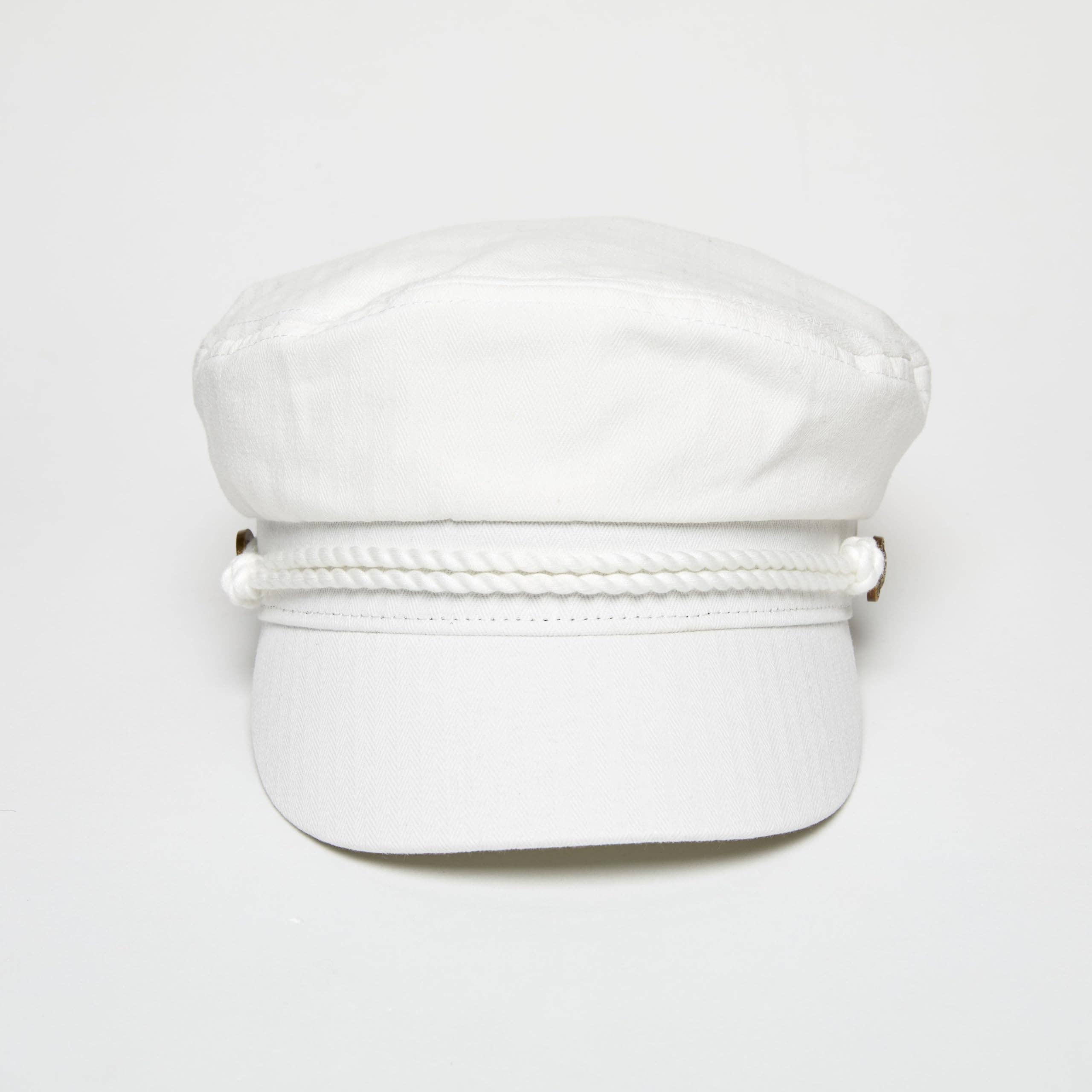 Funky Junque - Wholesale Boerenpet - Uniseks - Katoenen Griekse Vissershoed - Wit1