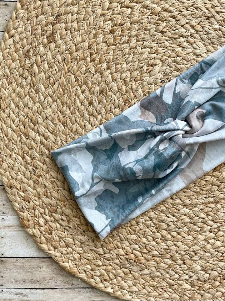 Enchanted Vines Knit Twist Headband for wholesale by Designs by Rachel Joy