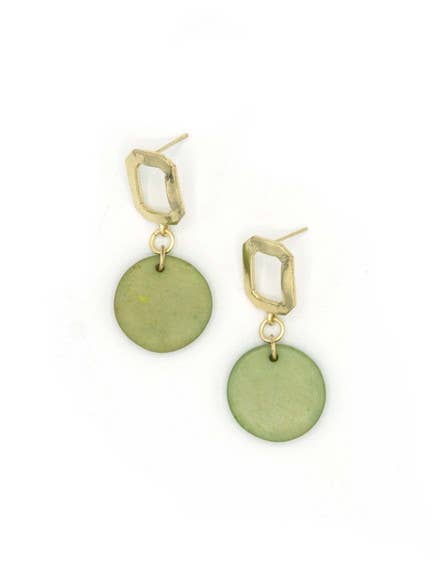 Mid Mod Dangle Studs for wholesale by Fair Anita