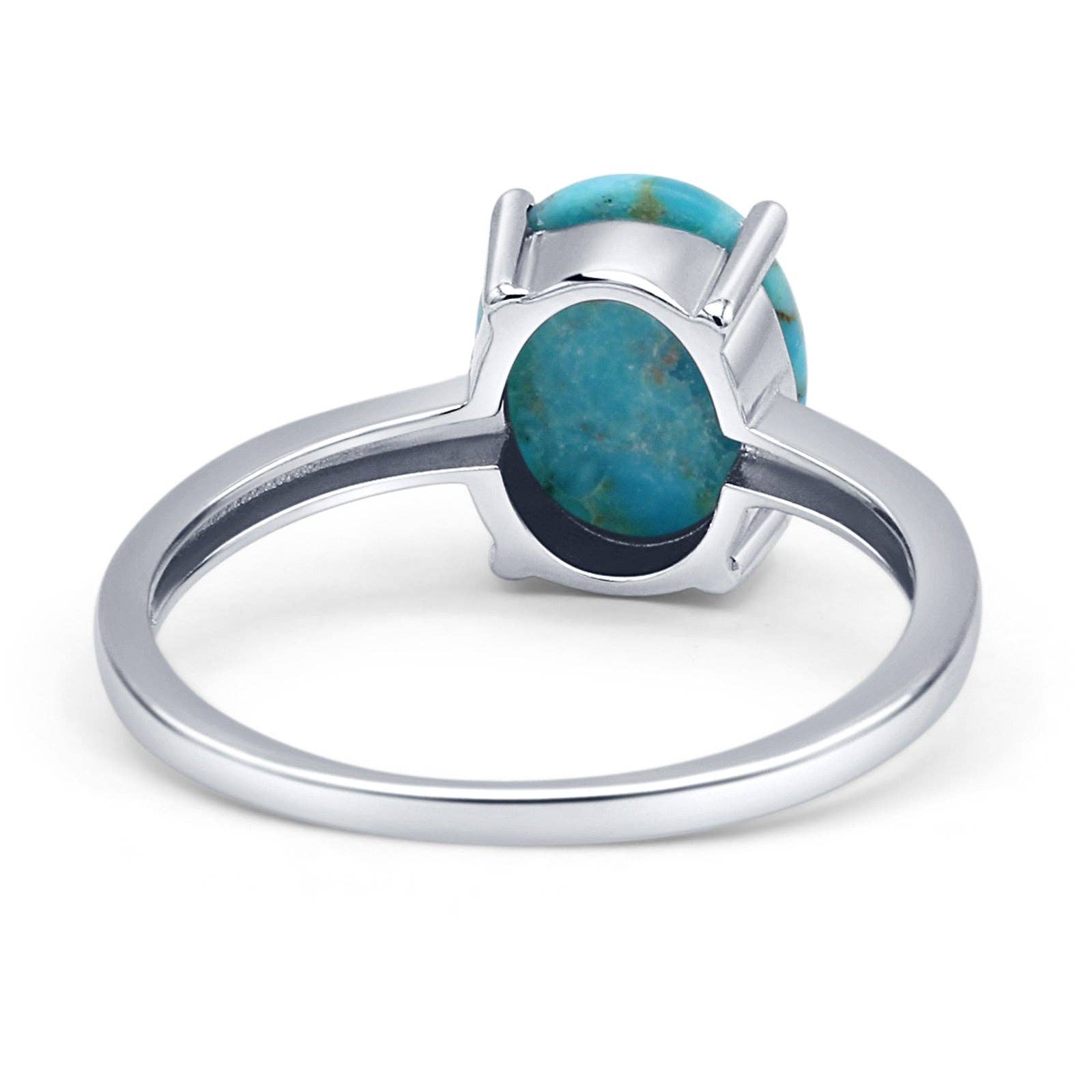 Turchese Anello Solitario Ovale Turchese in vendita all'ingrosso su Faire2