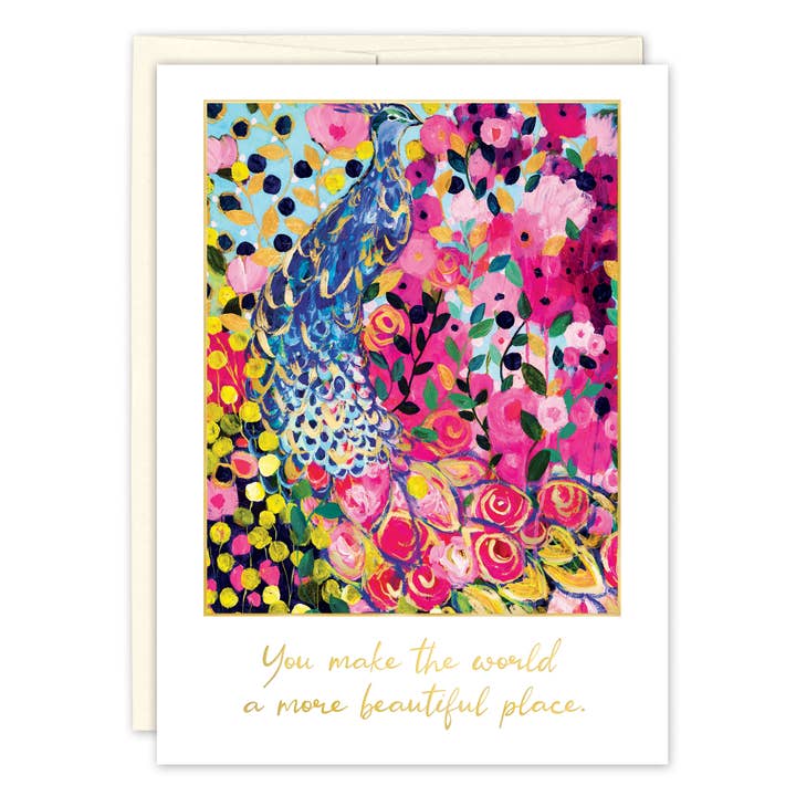 You Make The World A More Beautiful Place Friendship Card for wholesale by Biely & Shoaf