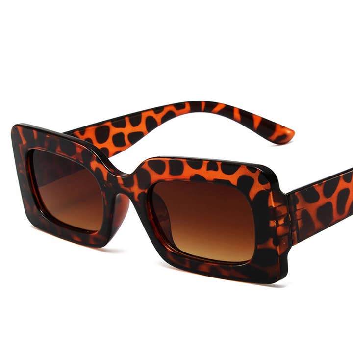 ACCITY - Wholesale Sunglasses - Women's - Trendy Small Square Jelly Sunglasses, Retro Style_CWASG007427