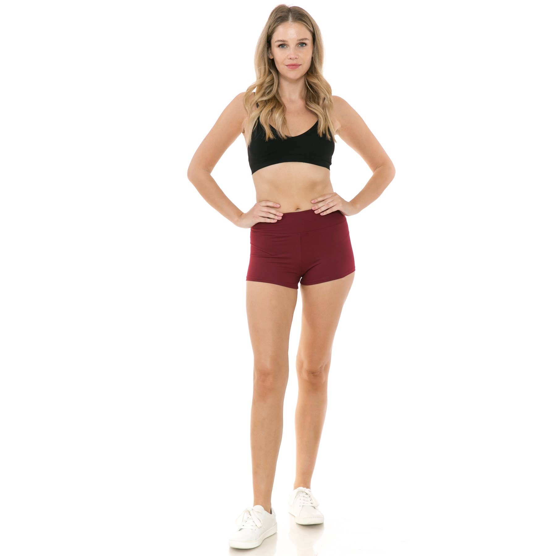 Leggings Depot - Wholesale Athletic Shorts - Women's - Buttery Soft Yoga Style Mini Shorts7