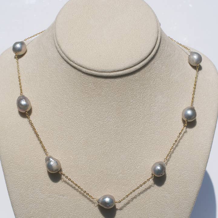 Audrey Baroque Pearl Necklace for wholesale by LLF Studio