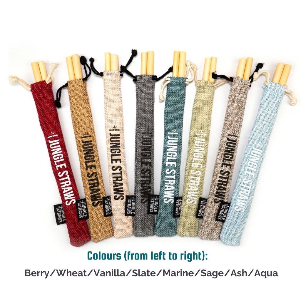 Jungle Culture – wholesale Pouch – Women’s – Reusable Straw Bag - Natural Jute Carry Pouch for Straws5