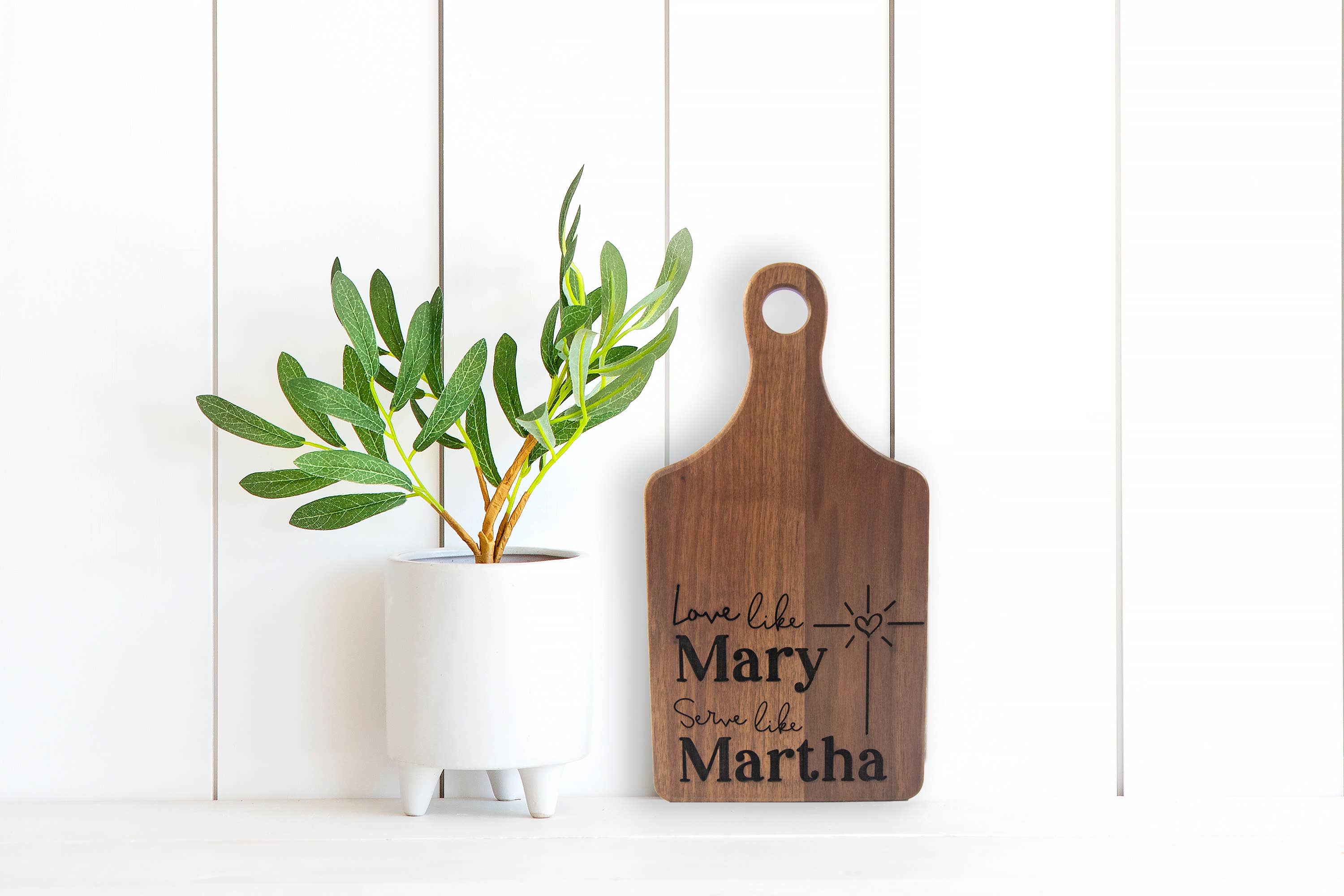 Firefly Wishes - Wholesale Cutting Board - Love Like Mary Serve Like Martha Engraved Cutting Board1