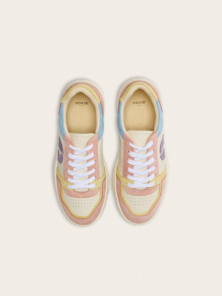 Odaje Sneakers - Wholesale Lifestyle Sneakers - Women's - Nora Low Sneakers - Nude Yellow White3