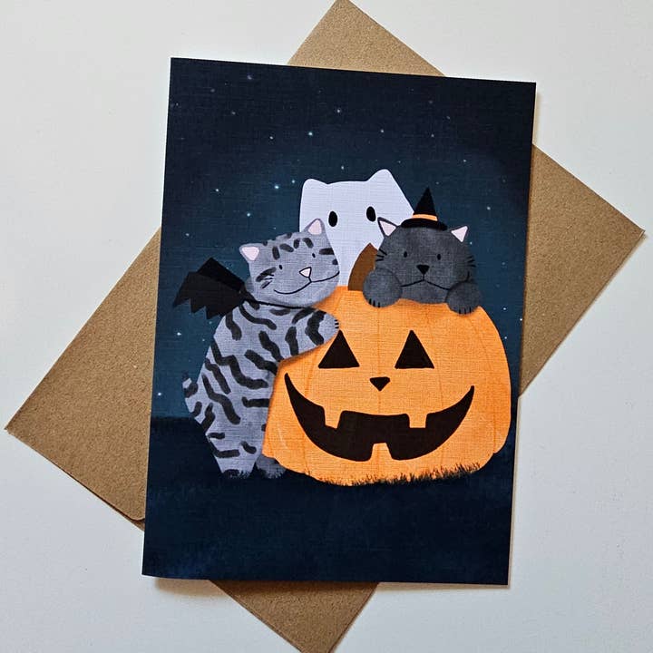 Halloween Trio Hilsen Kort for engroshandel hos Art By Kay Rae