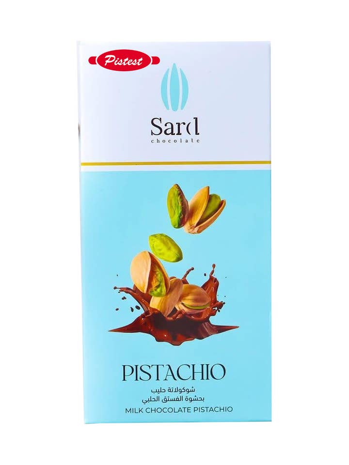 Dubai Milk Chocolate Bar– Chocolate Pistachio Flavor- 3.5 oz for wholesale by Pistest